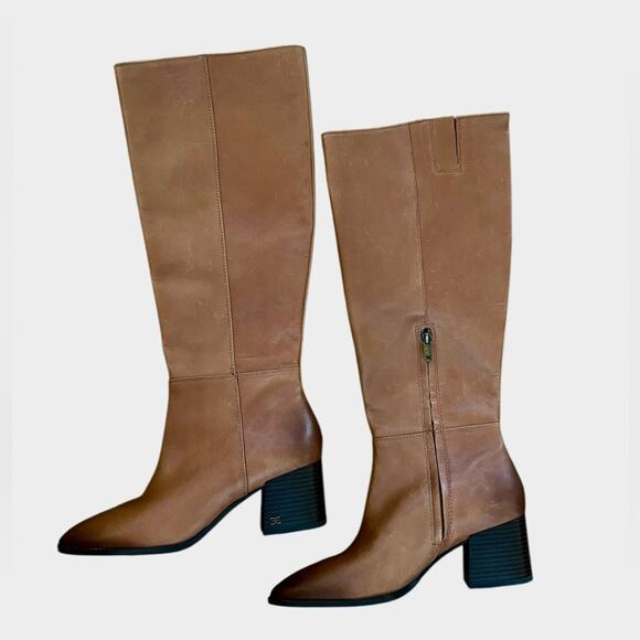NWOT Sam Edelman Kerby Knee-High Leather Light Brown Boots – Sz 10M - Picture 8 of 12